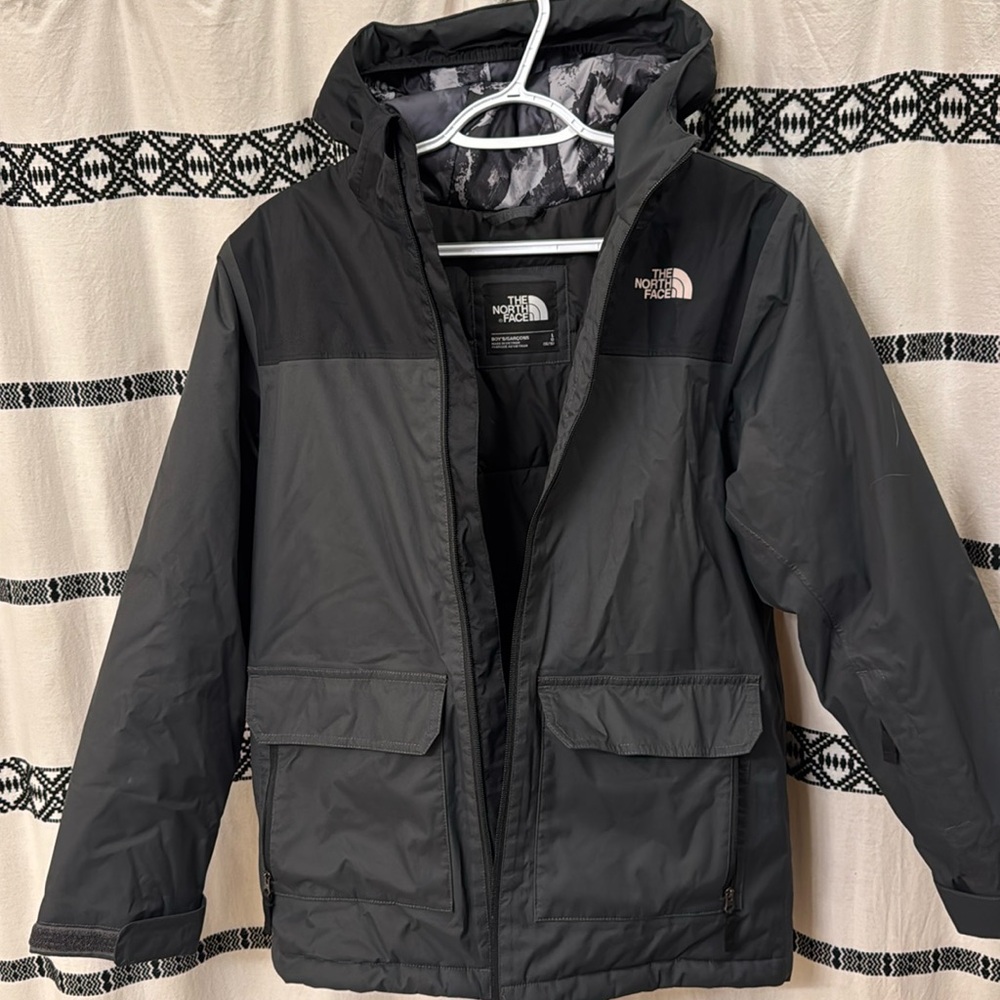 The north face freedom insulated boys jacket size large